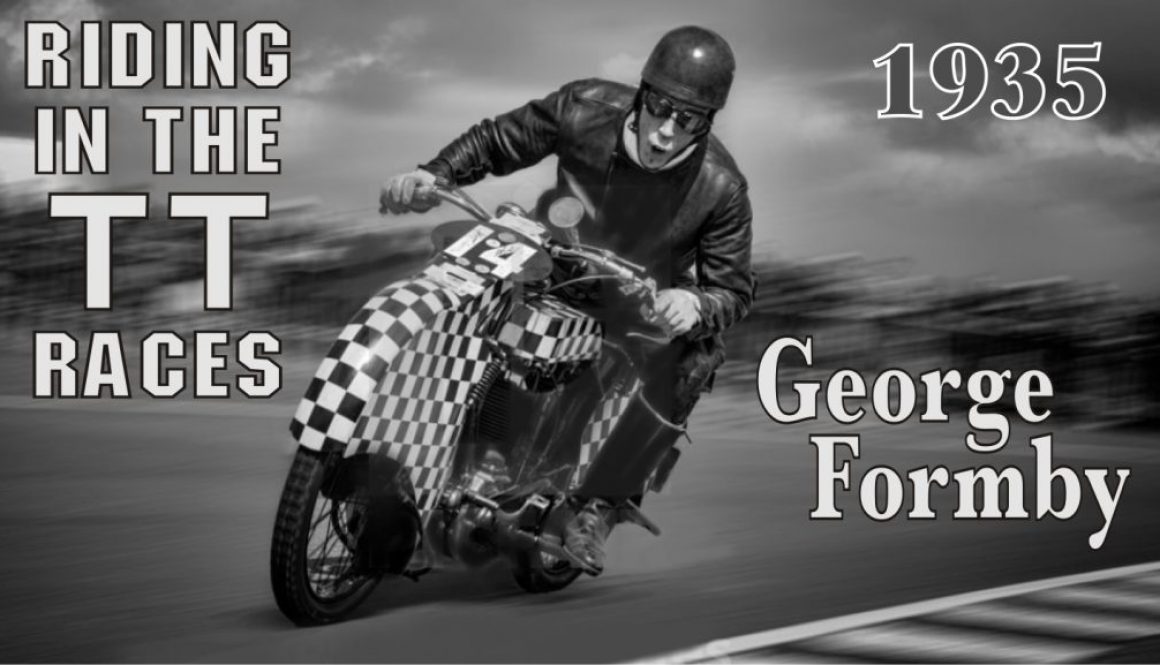 George Riding in the TT races